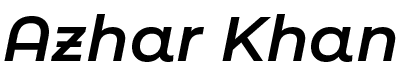 Azhar Khan – Gorakhpur Web Developer